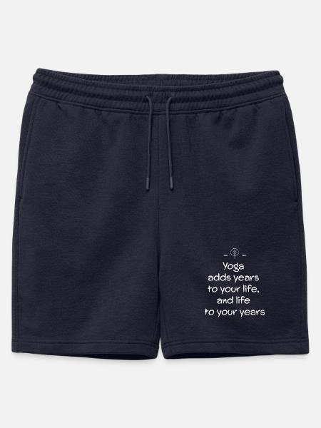 Yoga - Mens' Premium Organic Sweatshorts - navy