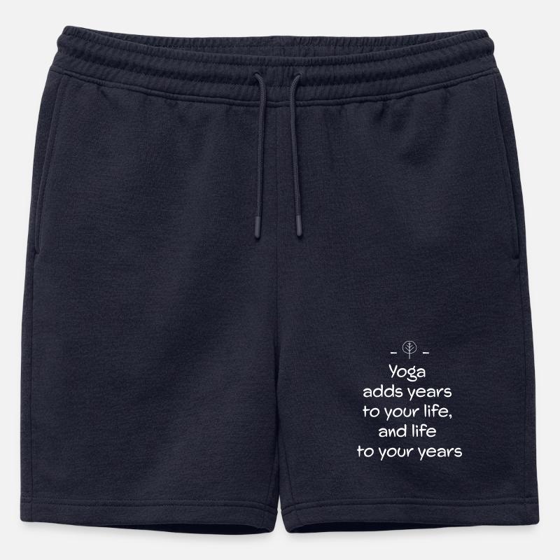Yoga - Männer Premium Organic Sweatshorts - Navy