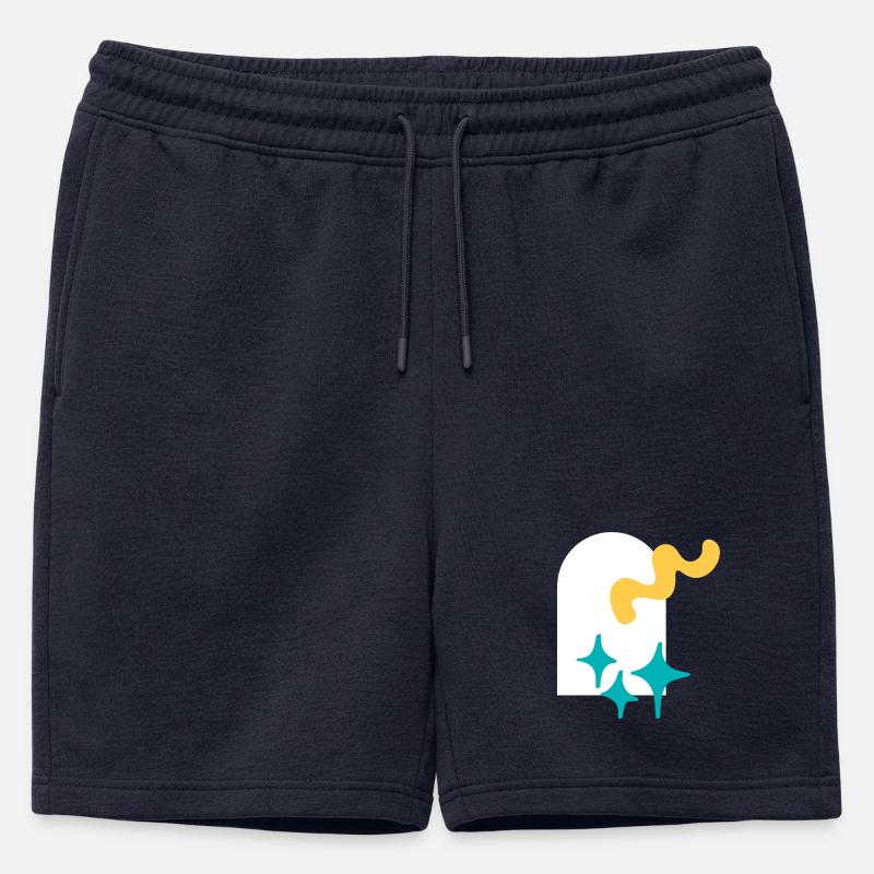 Funkelnde Formen Explosion - Männer Premium Organic Sweatshorts - Navy