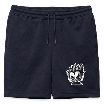 Chibi crâne épineux - Short de survêtement homme premium - bleu marine - Devant - AI Model Male 178 light (178cm)