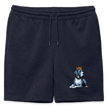 Grand Dogue Propriétaire de Dogue Grand Dane Fan de Grand Dogue - Short de survêtement homme premium - bleu marine - Devant - AI Model Male 178 light (178cm)