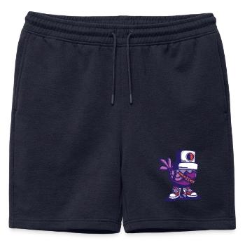 Casquette d’oiseau - Short de survêtement homme premium - bleu marine - Devant - AI Model Male 178 light (178cm)