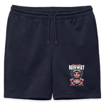 Troll norvégien avec drapeau – La maison des - Short de survêtement homme premium - bleu marine - Devant - AI Model Male 178 light (178cm)