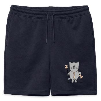Bon anniversaire - Short de survêtement homme premium - bleu marine - Devant - AI Model Male 178 light (178cm)