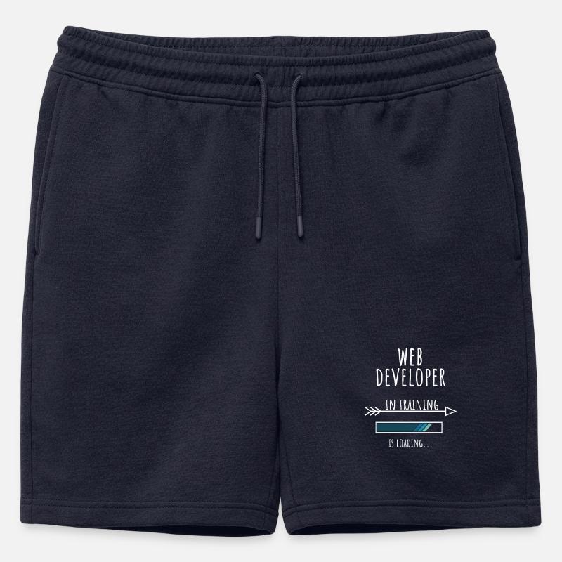 Web Developer in Ausbildung Beruf Geschenk - Männer Premium Organic Sweatshorts - Navy