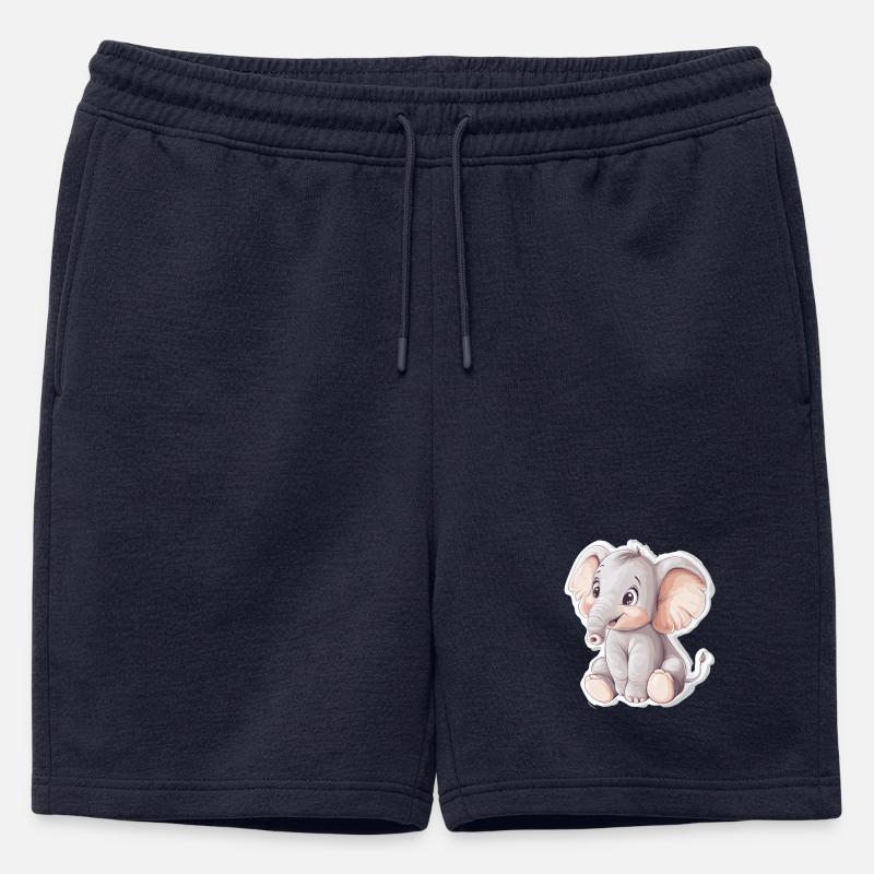 Elefant - Männer Premium Organic Sweatshorts - Navy