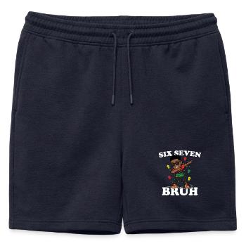 Six sept frères qui dabbent Juneteenth garçons afro garçons - Short de survêtement homme premium - bleu marine - Devant - AI Model Male 178 light (178cm)