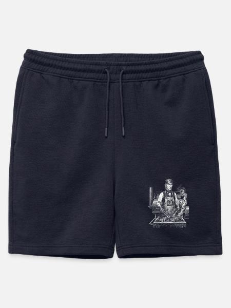 John Tyler grilling - Mens' Premium Organic Sweatshorts - navy