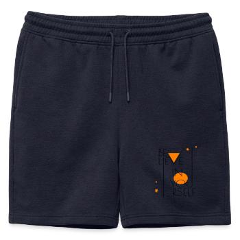 believe in yourself - Mens' Premium Organic Sweatshorts - navy - Front - AI Model Male 178 light (178cm)