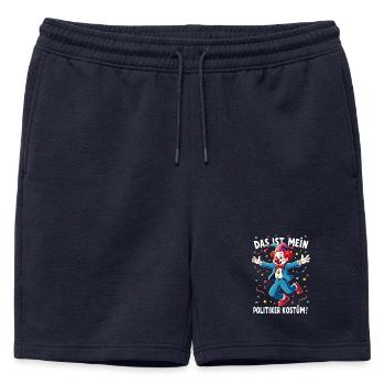 Carnival Costume Politician Carnival Carnival - Mens' Premium Organic Sweatshorts - navy - Front - AI Model Male 178 light (178cm)