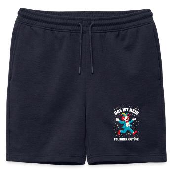 Carnival Costume Politician Carnival Carnival - Mens' Premium Organic Sweatshorts - navy - Front - AI Model Male 178 light (178cm)