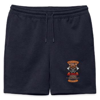 If you are guided by values such as respect - Mens' Premium Organic Sweatshorts - navy - Front - AI Model Male 178 light (178cm)