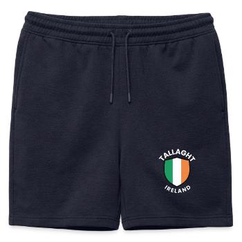 Tallaght Shield Ireland - Mens' Premium Organic Sweatshorts - navy - Front - AI Model Male 178 light (178cm)