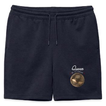 Queen of pétanque - Mens' Premium Organic Sweatshorts - navy - Front - AI Model Male 178 light (178cm)