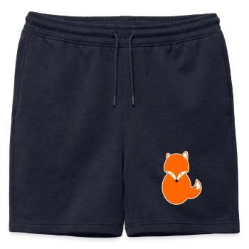 Rothaar Fuchs – Niedlich, schlau & Kawaii Cartoon - Männer Premium Organic Sweatshorts - Navy - Vorne - AI Model Male 178 light (178cm)