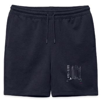 ZURICH APRICA for black - Mens' Premium Organic Sweatshorts - navy - Front - AI Model Male 178 light (178cm)
