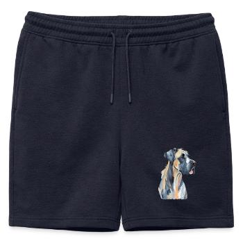 Mâtin - Short de survêtement homme premium - bleu marine - Devant - AI Model Male 178 light (178cm)