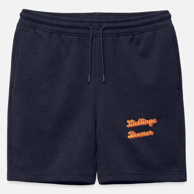 Liebling Boomer Retro Script - Männer Premium Organic Sweatshorts - Navy