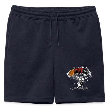 Parachutiste - Short de survêtement homme premium - bleu marine - Devant - AI Model Male 178 light (178cm)