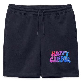 Lettrage Farbenspiel Happy Camper - Short de survêtement homme premium - bleu marine - Devant - AI Model Male 178 light (178cm)