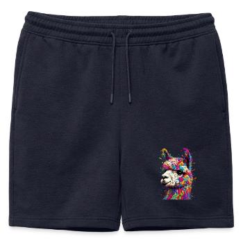 Alpaga - Short de survêtement homme premium - bleu marine - Devant - AI Model Male 178 light (178cm)