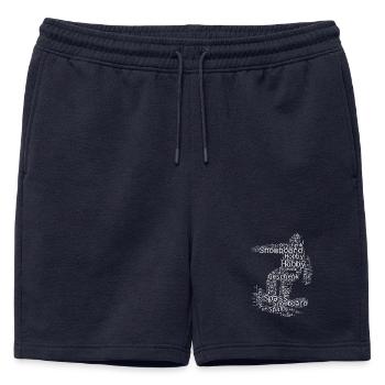 Illustration de snowboard pour snowboard - Short de survêtement homme premium - bleu marine - Devant - AI Model Male 178 light (178cm)
