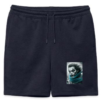 Anti-Héros - Short de survêtement homme premium - bleu marine - Devant - AI Model Male 178 light (178cm)