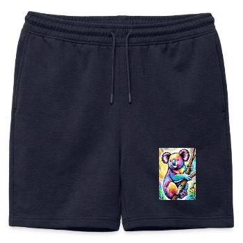 Koala - Short de survêtement homme premium - bleu marine - Devant - AI Model Male 178 light (178cm)