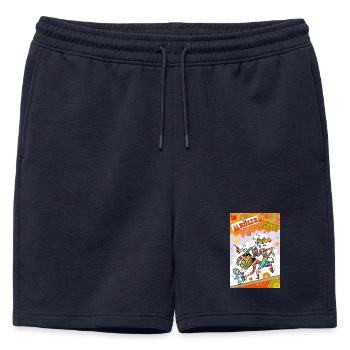 Festival des couleurs du Carnaval de Cologne Alaaf - Short de survêtement homme premium - bleu marine - Devant - AI Model Male 178 light (178cm)