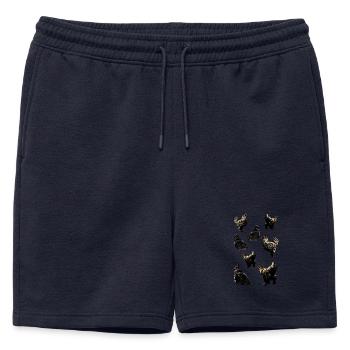 Poulets - Short de survêtement homme premium - bleu marine - Devant - AI Model Male 178 light (178cm)
