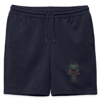 Halloween Crâne En Sucre Jour De Mort Cadeau Drôle - Short de survêtement homme premium - bleu marine - Devant - AI Model Male 178 light (178cm)
