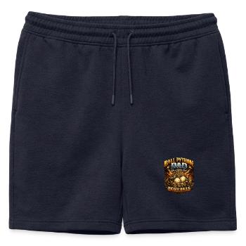 Python roi python Papa Œufs plus gros propriétaire de roi python - Short de survêtement homme premium - bleu marine - Devant - AI Model Male 178 light (178cm)