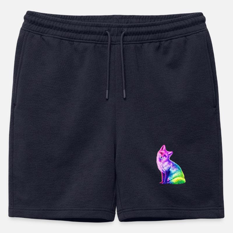Regenbogenfuchs Farbkunst - Männer Premium Organic Sweatshorts - Navy