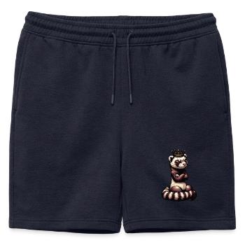 Furet Ferret Holder Furet Propriétaire - Short de survêtement homme premium - bleu marine - Devant - AI Model Male 178 light (178cm)
