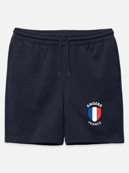 Angers France Shield Emblem - Mens' Premium Organic Sweatshorts - navy