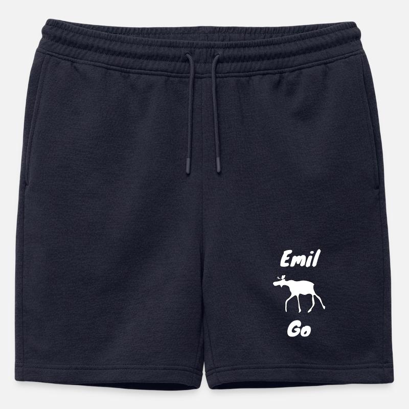 Emil der Elch withe - Männer Premium Organic Sweatshorts - Navy