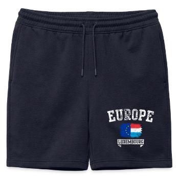 Tee du drapeau du Luxembourg Brush Europe - Short de survêtement homme premium - bleu marine - Devant - AI Model Male 178 light (178cm)