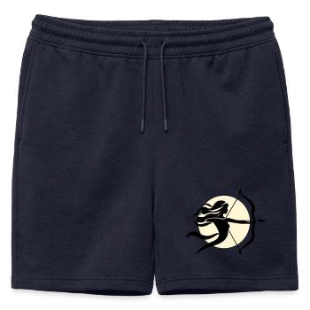 Sagittarius female - Mens' Premium Organic Sweatshorts - navy - Front - AI Model Male 178 light (178cm)