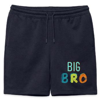 Big Brother - Big Bro - Mens' Premium Organic Sweatshorts - navy - Front - AI Model Male 178 light (178cm)