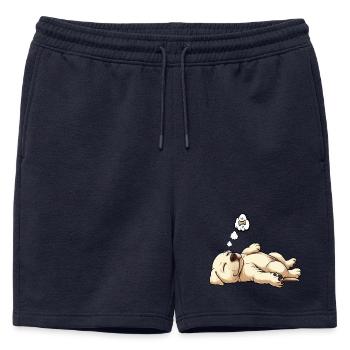 Labrador Labrador propriétaire Labrador lover - Short de survêtement homme premium - bleu marine - Devant - AI Model Male 178 light (178cm)