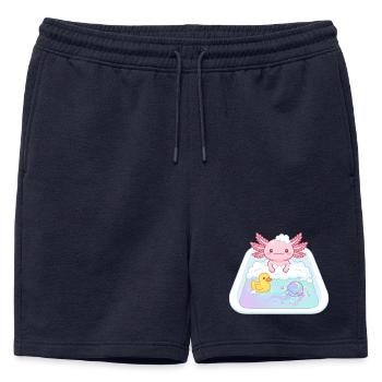 Baignoires Axolotl - Short de survêtement homme premium - bleu marine - Devant - AI Model Male 178 light (178cm)