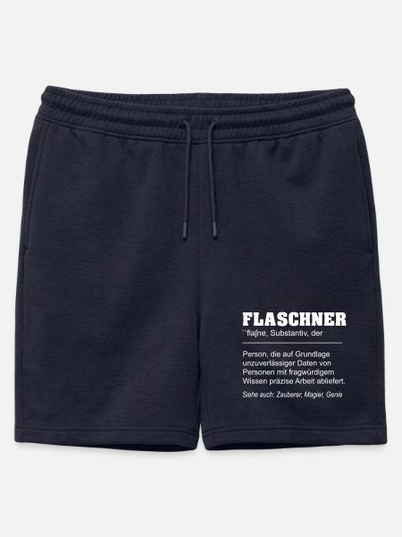 Flaschner lustige Definition - Männer Premium Organic Sweatshorts - Navy