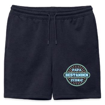 Gift for Cedric - Mens' Premium Organic Sweatshorts - navy - Front - AI Model Male 178 light (178cm)