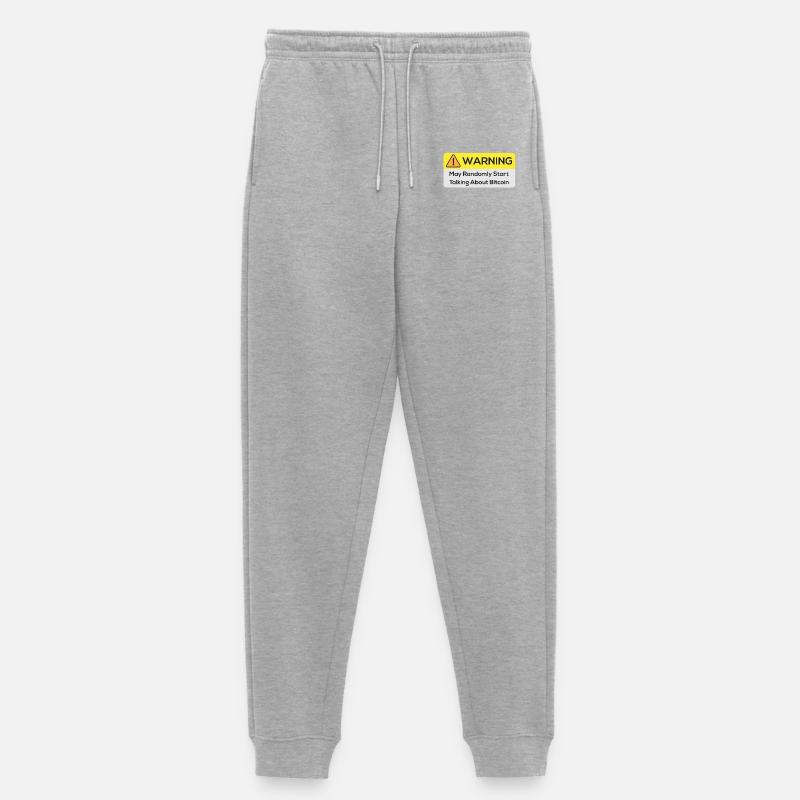 Warning: May Randomly Start Talking About Bitcoin - Frauen Premium Bio Jogginghose - Grau meliert