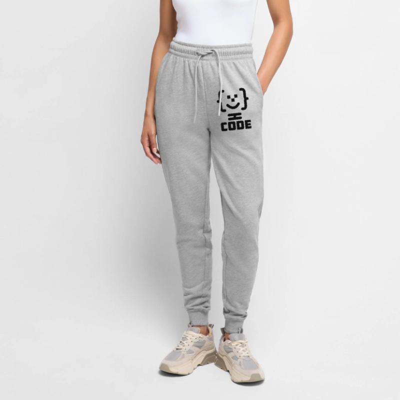Logo du code du programmeur principal avec texte CODE Pantalon de jogging Premium bio Femme