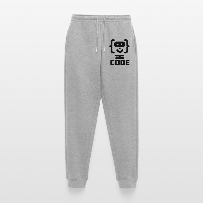Hacker programmer code logo with text CODE Women's Premium Organic Joggers