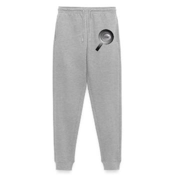 3D magnifying glass - Lupe - Frauen Premium Bio Jogginghose - Grau meliert - Vorne - Selfina (174cm)