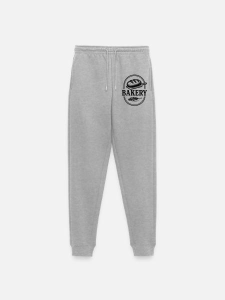 Bäckerei - Frauen Premium Bio Jogginghose - Grau meliert