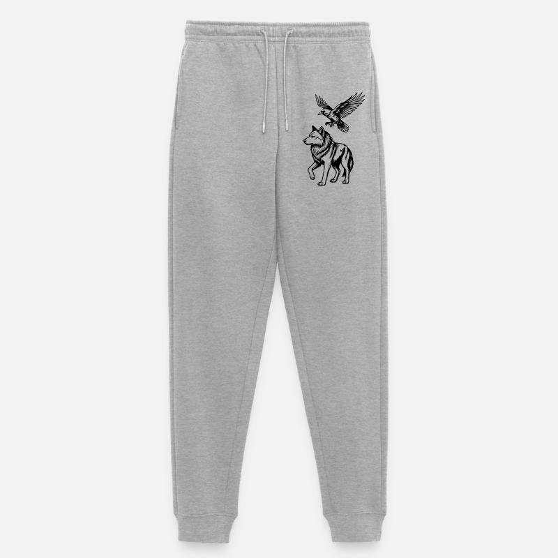 Wolf & Raven - Women's Premium Organic Joggers - heather grey