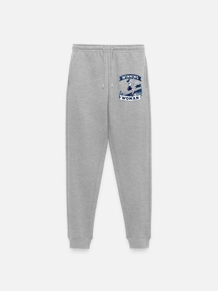 Winning Woman | Jogging - Frauen Premium Bio Jogginghose - Grau meliert